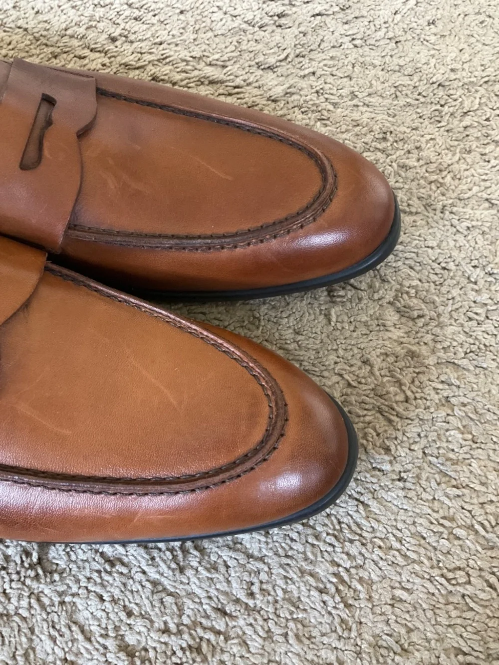 Bruno Magli Men's Ricci Penny Loafers, Leather Shoes, Slip-On Dress Shoes